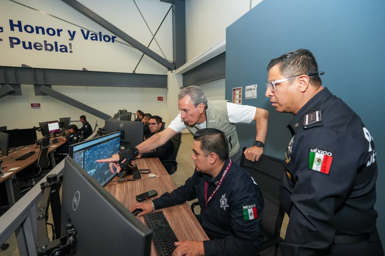 Pepe Chedraui supervisa avances del programa Puebla 360 para fortalecer la videovigilancia