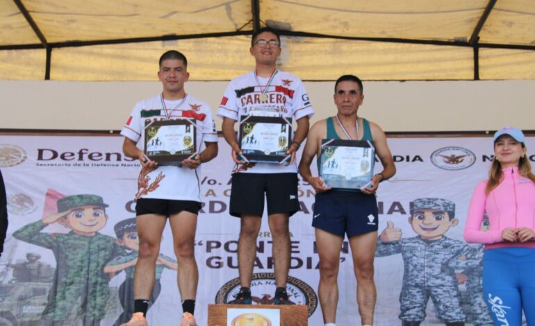 Más de 400 corredores participan en la carrera “Ponte en Guardia” por aniversario de la Guardia Nacional
