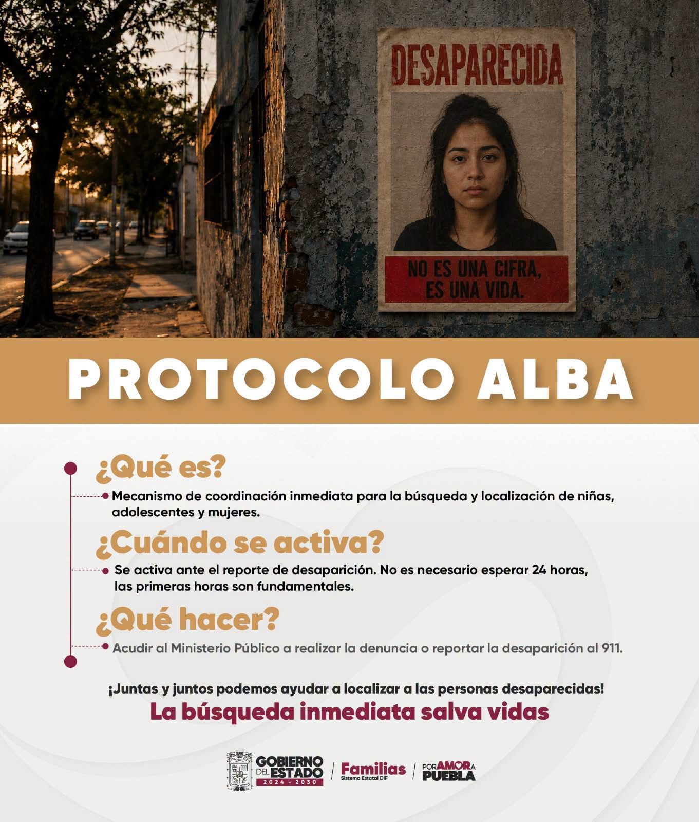 SEDIF refuerza la búsqueda inmediata de mujeres desaparecidas mediante el Protocolo Alba