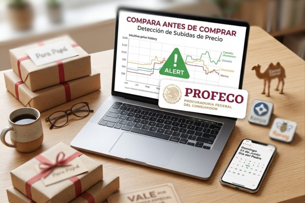 Profeco alerta por falsos descuentos en compras del Día del Padre; recomienda comparar precios antes de comprar