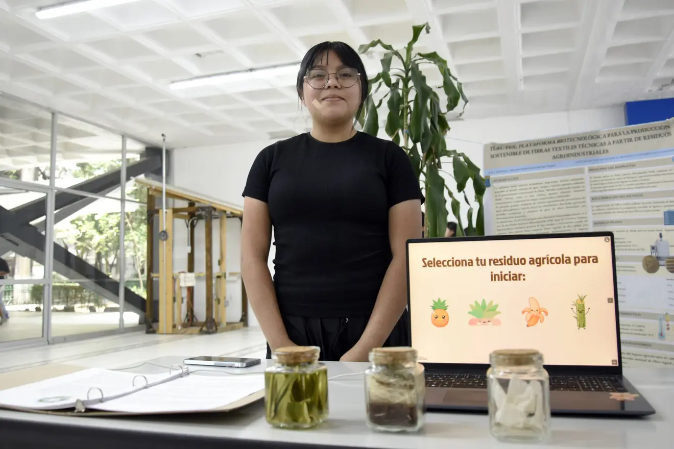 Del agave al textil: estudiante BUAP propone convertir residuos en fibras naturales