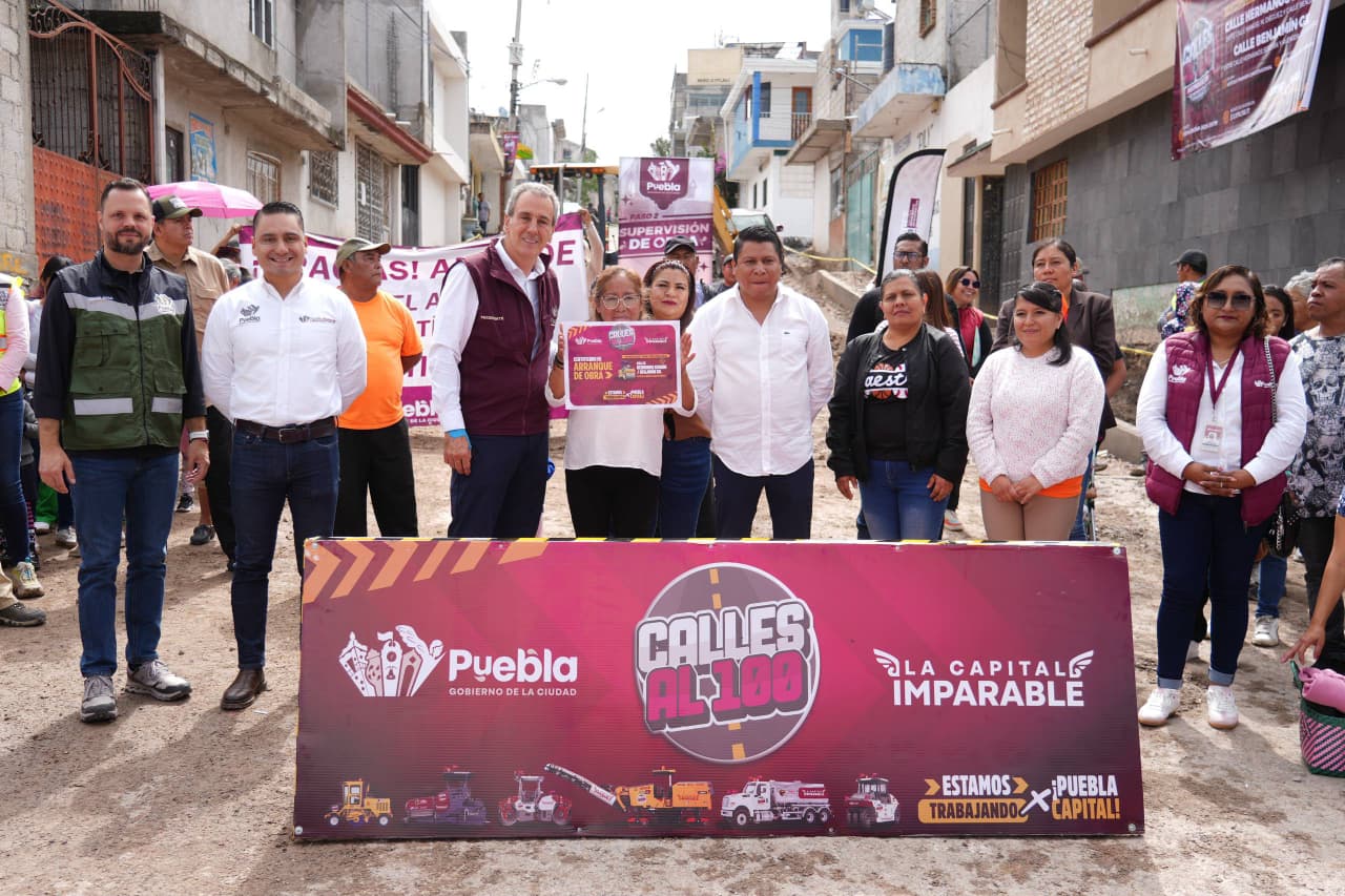 #CallesAl100 llega a Santo Tomás Chautla; pavimentan vialidad esperada por años