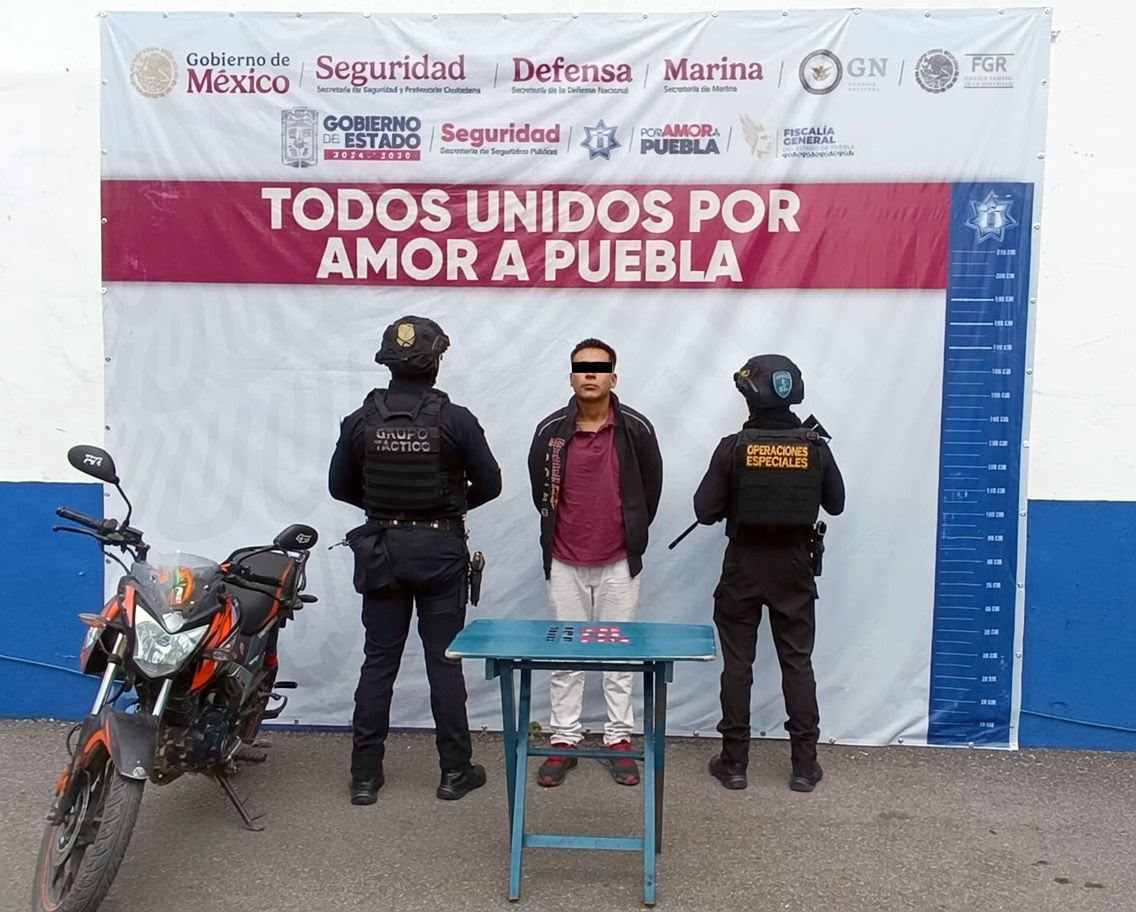 Cae presunto operador criminal ligado al mercado Morelos; le aseguran droga y cartuchos