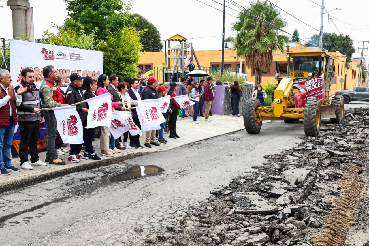 Tonantzin Fernández arranca paquete de obras 2026 en San Pedro Cholula