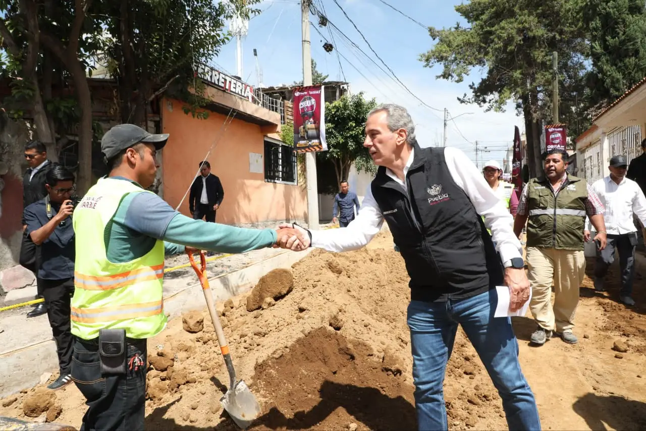 Pepe Chedraui supervisa pavimentación en Guadalupe Hidalgo; beneficiará a más de 10 mil habitantes