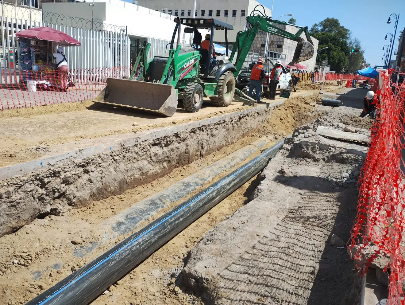 Renovación de la red hidráulica del Centro Histórico alcanza 80% de avance