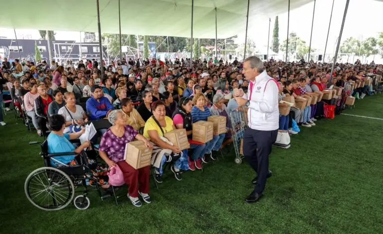 Más de 7 mil despensas llegan a Romero Vargas con Alimentación Imparable
