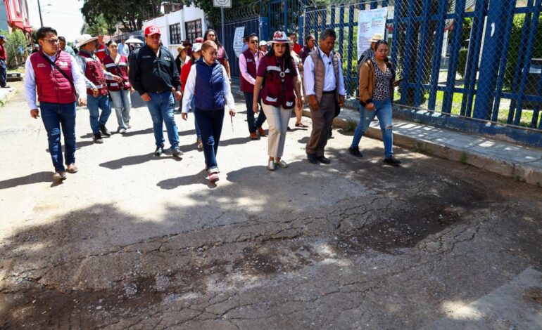 Tonantzin rehabilita calle Iturbide en San Agustín Calvario; beneficiará a familias y estudiantes