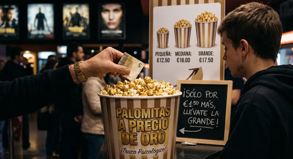 ¿Por qué terminas gastando más en la dulcería del cine? El truco detrás del tamaño “mediano”