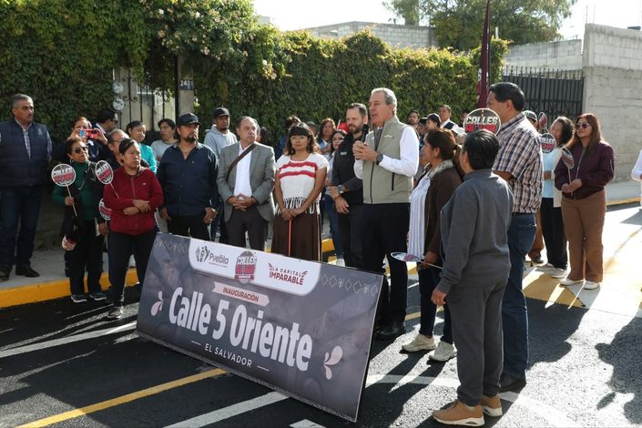 Inauguran pavimentación de la 5 Oriente; beneficiará a 14 mil 800 habitantes