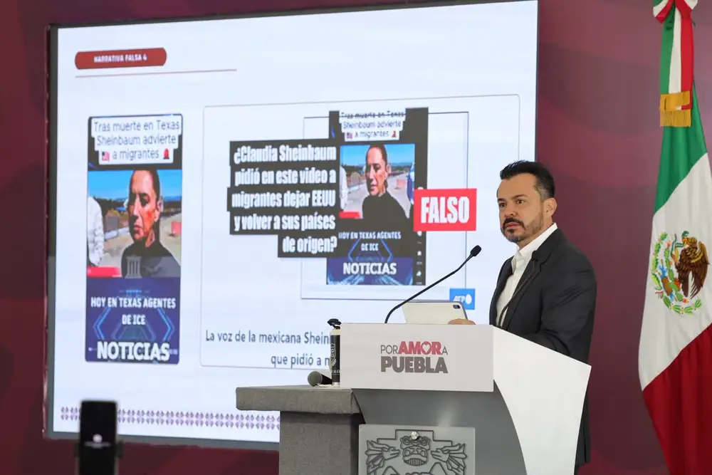 García Parra defiende a la 4T con cifras de pobreza y seguridad; acusa campaña de desinformación