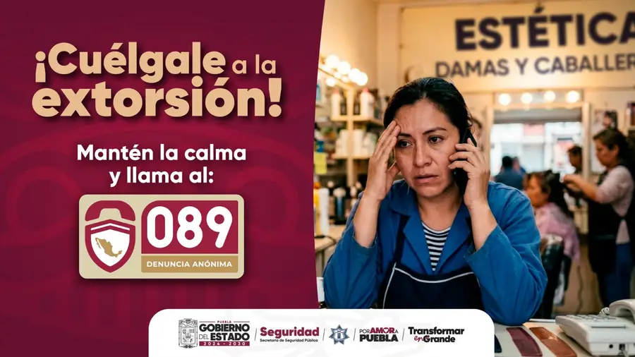 SSP activa atención por extorsiones en Tecamachalco; pide denunciar al 089