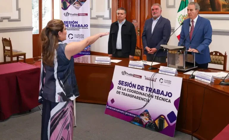 Puebla asume coordinación de Transparencia en la Asociación de Ciudades Capitales de México