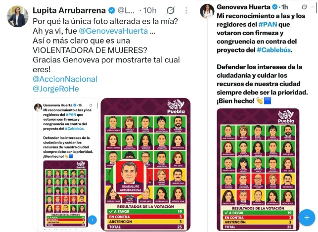 Pleito interno en PAN Puebla: Arrubarrena acusa a Huerta y Beauregard de “violentadoras”