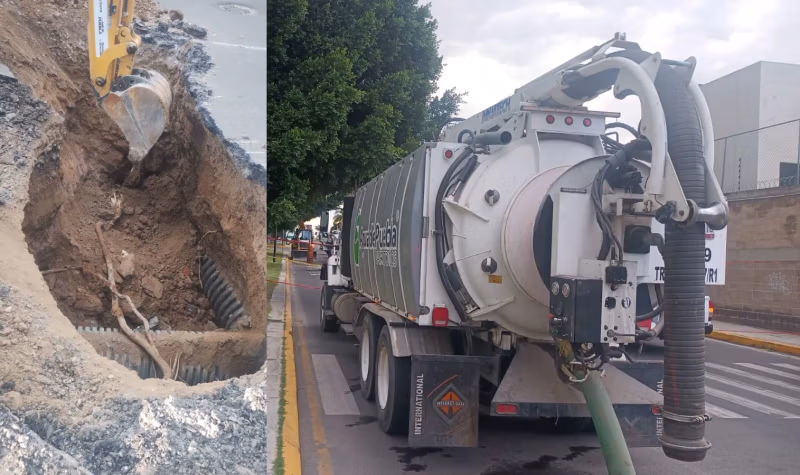 Agua de Puebla y Gobierno estatal coordinan respuesta ante hundimiento inesperado en Cúmulo de Virgo