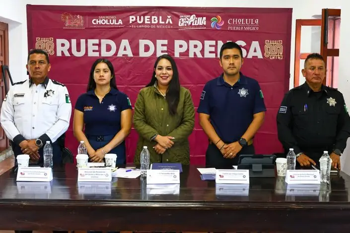San Pedro Cholula reporta baja de 29.8% en robo de vehículo y 50% en robo a transportista