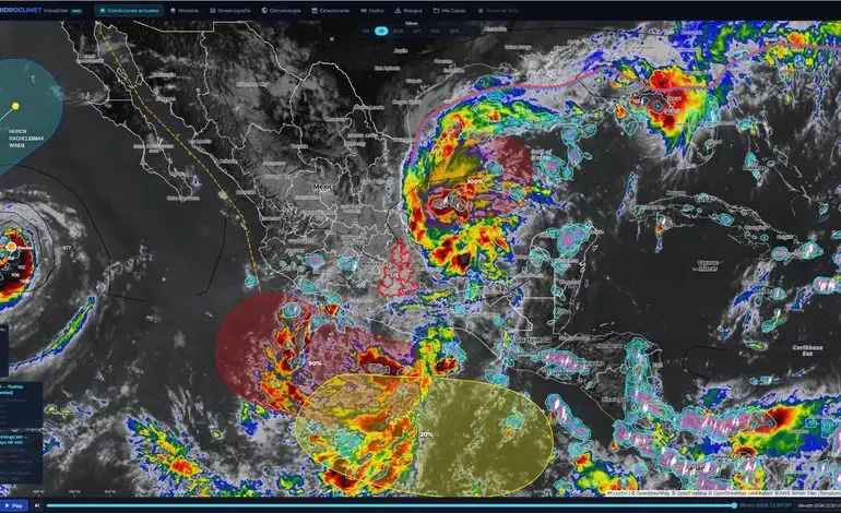 Alerta en Puebla por lluvias de hasta 100 mm del 7 al 10 de octubre
