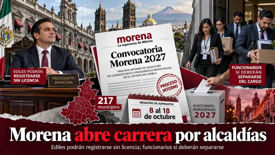 Morena abre carrera por alcaldías: ediles podrán registrarse sin pedir licencia; funcionarios sí deberán separarse