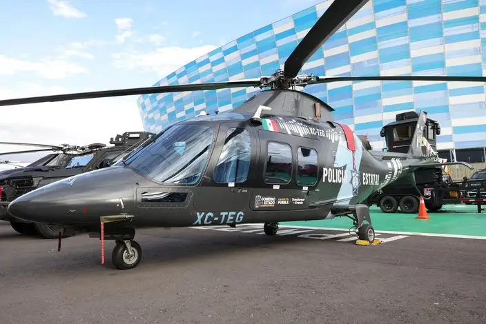 Puebla refuerza seguridad con cuatro helicópteros, vehículos blindados y drones de vigilancia