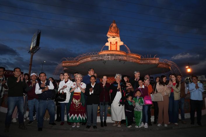 Con inversión de 689 mil pesos, rehabilitan la Fuente de la China Poblana en Puebla