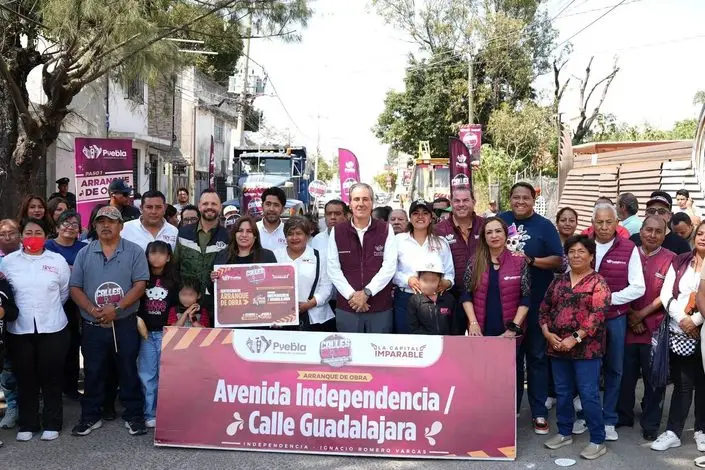 Pepe Chedraui inicia rehabilitación de dos vialidades en Romero Vargas; beneficiará a más de 14 mil poblanos