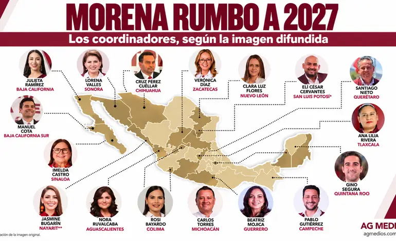 Morena abre registro para coordinaciones distritales rumbo a las diputaciones de 2027