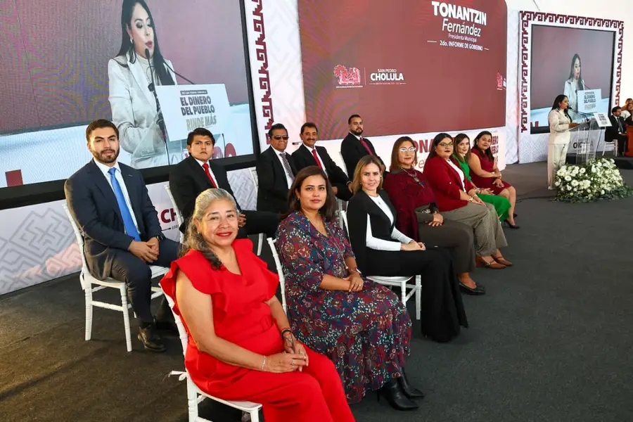 Tonantzin Fernández destaca inversión en seguridad, más de 80 obras y récord turístico en Cholula